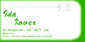 ida kover business card